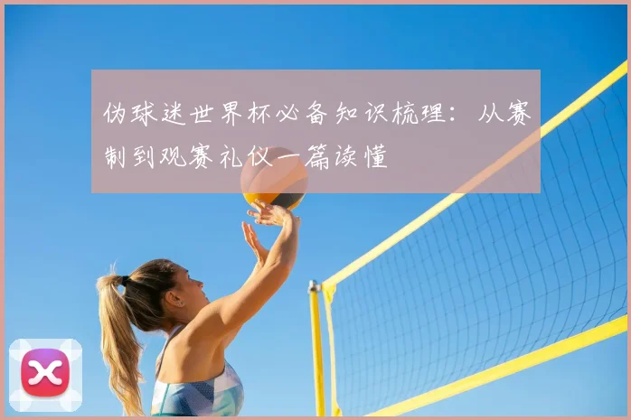 伪球迷世界杯必备知识梳理：从赛制到观赛礼仪一篇读懂